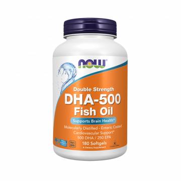 Рыбий жир NOW foods DHA-500, 180 капсул Рыбий жир NOW foods DHA-500, 180 капсул