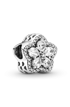 Намистина "Блискуча сніжинка з паве"