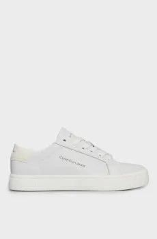 Женские белые кожаные сникерсы CLASSIC CUPSOLE LACEUP Белый 38 Calvin Klein YW0YW01269