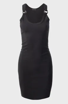 Женское черное платье SL CHRISTINA JEWEL D Черный S Guess W3GK24.KAQL2
