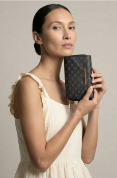 Малий гаманець з монограмою - різнобарвний