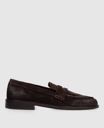 Коричневые замшевые лоферы Mocasso Коричневые замшевые лоферы Mocasso