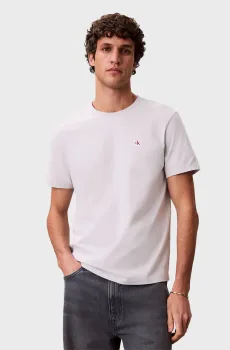Мужская светло-серая футболка BADGE JERSEY CLASSIC Серый XL Calvin Klein Jeans LV04RC272G