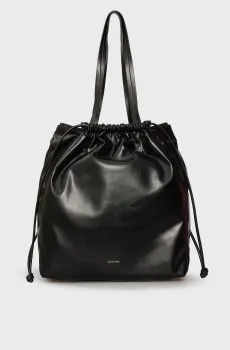 Женская черная сумка DRAWSTRING TOTE Черный ONESIZE Calvin Klein LV04K3159G
