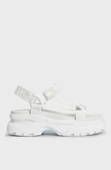 Женские белые сандалии WEBBING HYRBID SANDAL Белый 39 Tommy Jeans EN0EN02074
