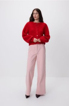 Reserved - Штани з ременем - рожевий - 007HG-30X