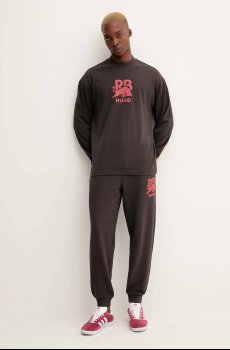 Хлопковый лонгслив HUGO Doverlo_RB