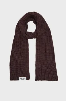 Женский темно-коричневый шарф SCRIPT Коричневый ONESIZE Tommy Jeans AW0AW18984