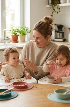 Бавовняні слюнявчики з оборкою 2 pack - різнобарвний