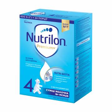 Детская сухая молочная смесь Nutrilon Premium+ 4, от 1.5 года, 600 г Детская сухая молочная смесь Nutrilon Premium+ 4, от 1.5 года, 600 г