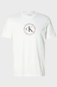 Мужская белая футболка WORD CIRCLE Белый S Calvin Klein Jeans LV14RE816G
