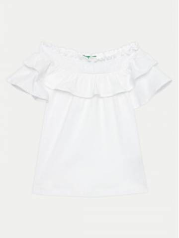 United Colors Of Benetton Блузка 3F4JC10HV Білий Relaxed Fit United Colors Of Benetton Блузка 3F4JC10HV Білий Relaxed Fit