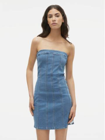 Vero Moda Джинсова сукня Zoie 10310272 Голубий Slim Fit Vero Moda Джинсова сукня Zoie 10310272 Голубий Slim Fit
