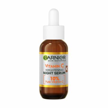 Ночная сыворотка для лица Garnier Skin Naturals Brightening Night Serum 10% с витамином С, 30 мл Ночная сыворотка для лица Garnier Skin Naturals Brightening Night Serum 10% с витамином С, 30 мл