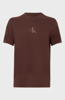 Мужская коричневая футболка MONOLOGO Коричневый M Calvin Klein Jeans LV04RB866G