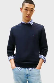 Мужской темно-синий свитшот ESSENTIAL TERRY Синий XXL Tommy Hilfiger MW0MW37237