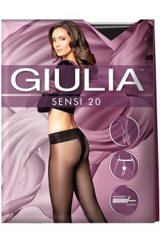 Колготки женские Giulia Sensi без шортиков, 20 DEN, Nero, размер 3