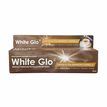 Экстрасильная отбеливающая зубная паста White Glo для любителей кофе и чая, 100 г Экстрасильная отбеливающая зубная паста White Glo для любителей кофе и чая, 100 г