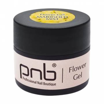 Моделирующий гель для ногтей PNB Flower Gel с сухоцветами, Marigold Mist, 5 мл