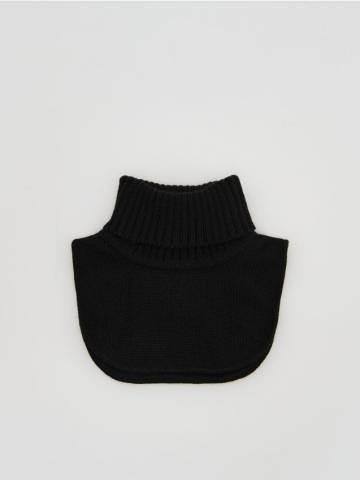 Reserved - Шарф з коміром-гольф - чорний - 443GS-99X