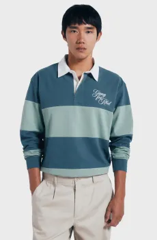 Мужское бирюзовое поло Бирюзовый XL SPRINGFIELD 222061