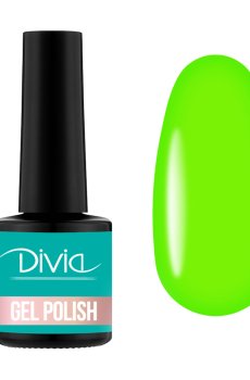 Гель-лак для ногтей Divia Neon Vibe Gel Polish Di1233, NV050 Toxic Green, 8 мл