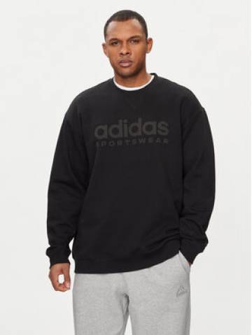 adidas Світшот ALL SZN Fleece Graphic IW1190 Чорний Regular Fit adidas Світшот ALL SZN Fleece Graphic IW1190 Чорний Regular Fit