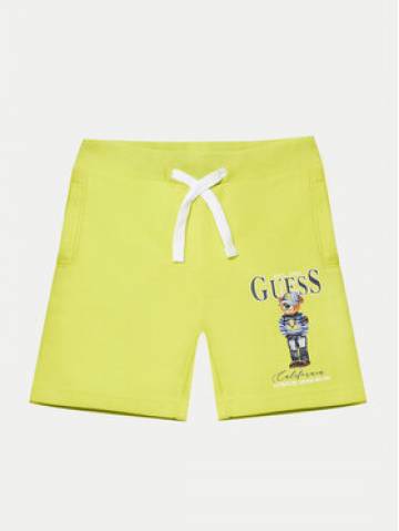 Guess Шорти з тканини N5RD03 KAD74 Жовтий Regular Fit Guess Шорти з тканини N5RD03 KAD74 Жовтий Regular Fit