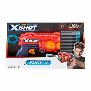Бластер X-Shot Red Excel fury 4 (36377R) Бластер X-Shot Red Excel fury 4 (36377R)