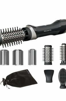 Фен-щетка для волос Rowenta Renewal Brush Active 5 насадок, черный (UB9540F0)