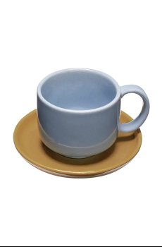 Чашечка с блюдцем Hübsch Amare 200 ml