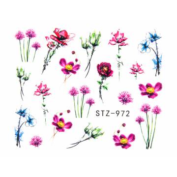 Водные наклейки для ногтей Vizavi Professional STZ (STZ-972) Водные наклейки для ногтей Vizavi Professional STZ (STZ-972)