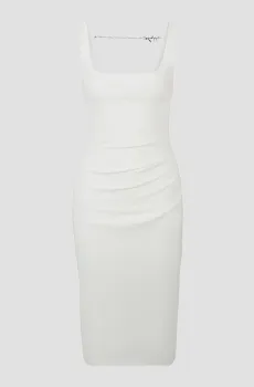 Женское белое платье Белый 34 HUGO 50511458;102