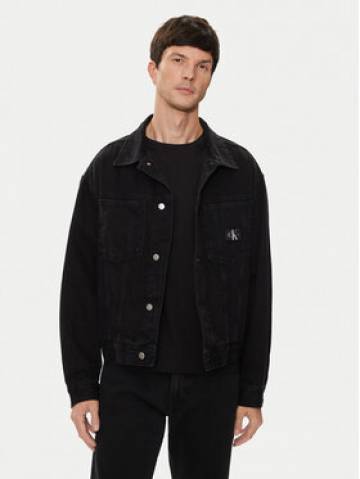 Calvin Klein Jeans Джинсова куртка J30J325751 Чорний Relaxed Fit Calvin Klein Jeans Джинсова куртка J30J325751 Чорний Relaxed Fit