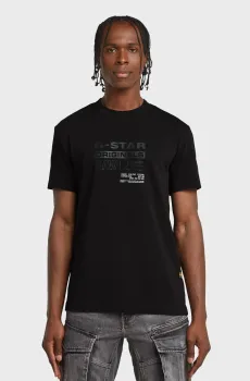 Мужская черная футболка Originals Черный M G-Star RAW D26044,C336
