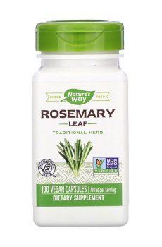 Листья розмарина Natures Way Rosemary Leaf 700 мг, 100 капсул