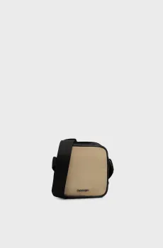 Мужская бежевая сумка CK EST. NYLON CUBE REPORTER+CASE Бежевый ONESIZE Calvin Klein K50K512113