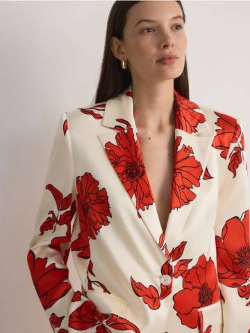 Reserved - LADIES` BLAZER - різнобарвний - 235FT-MLC Reserved - LADIES` BLAZER - різнобарвний - 235FT-MLC