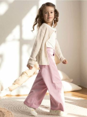 Джинси wide leg - рожевий Джинси wide leg - рожевий