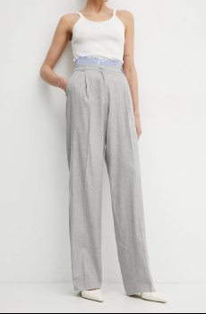 Льняные брюки Marella AUTOCAR