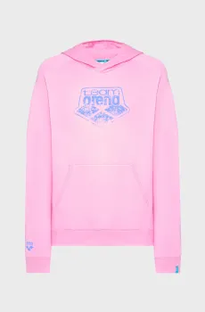Розовое худи HOODED SWEAT ARENA LOGO (унисекс) Розовый M Arena 010197-900