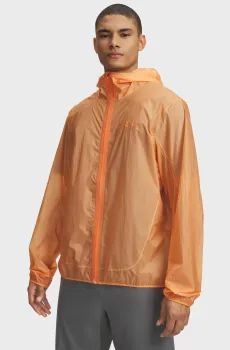 Мужская оранжевая ветровка M Trail Run Rain Jacket Оранжевый XL Under Armour 6009554-870