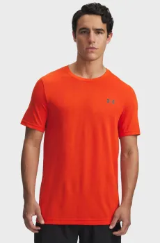 Мужская оранжевая футболка Vanish Seamless Novelty SS Оранжевый XL Under Armour 1388129-844