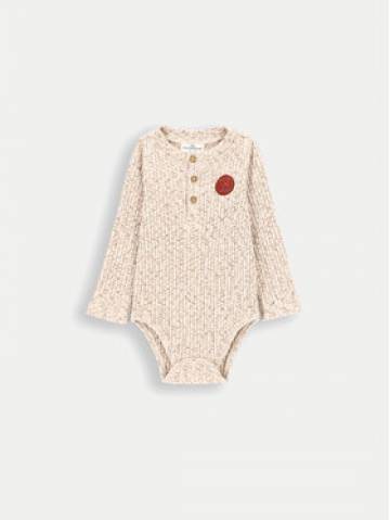 Coccodrillo Дитяче боді ZC4112101BBN Бежевий Coccodrillo Дитяче боді ZC4112101BBN Бежевий