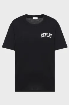 Женская черная футболка Черный S Replay W3623F.000.M20994