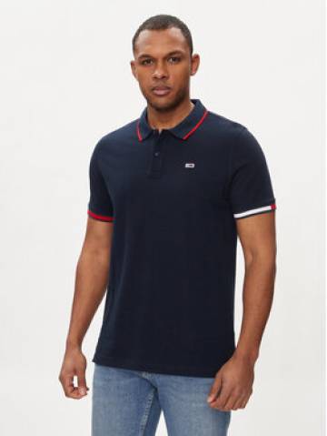 Tommy Jeans Поло Flag DM0DM12963 Cиній Regular Fit Tommy Jeans Поло Flag DM0DM12963 Cиній Regular Fit