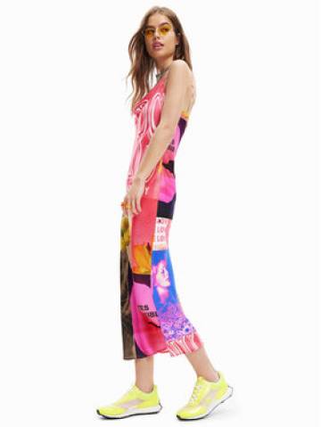 Desigual Літня сукня Montpellier 23SWVW38 Рожевий Regular Fit Desigual Літня сукня Montpellier 23SWVW38 Рожевий Regular Fit