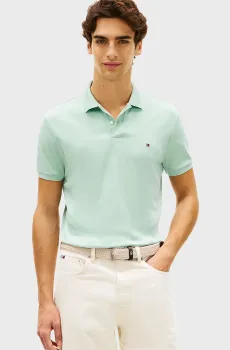 Мужское мятное поло SEASONAL Ментоловый S Tommy Hilfiger MW0MW39994