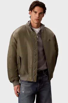 Мужской оливковый бомбер LS JEANS NYLON Оливковый L Calvin Klein Jeans LV04RG505G