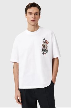 Хлопковая футболка AllSaints BLADE